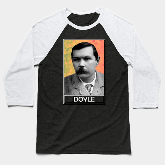 Arthur Conan Doyle Baseball T-Shirt by TheLiterarian